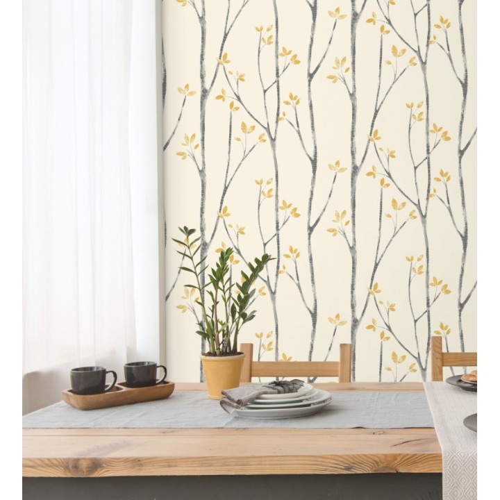 Papel pintado de ramas de árboles nórdicos - Benson Forest 680945