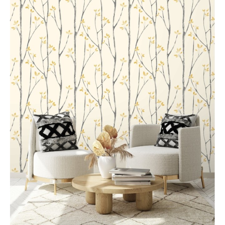 Papel pintado de ramas de árboles nórdicos - Benson Forest 680945