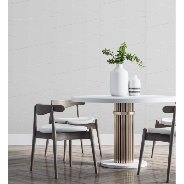 Papel pintado geométrico lineas metalizadas estilo Art déco - Luxury Lines 680949