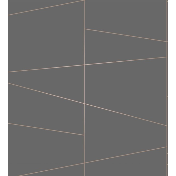 Papel pintado geométrico lineas metalizadas estilo Art déco - Luxury Lines 680950