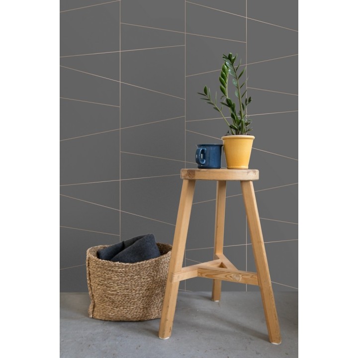 Papel pintado geométrico lineas metalizadas estilo Art déco - Luxury Lines 680950