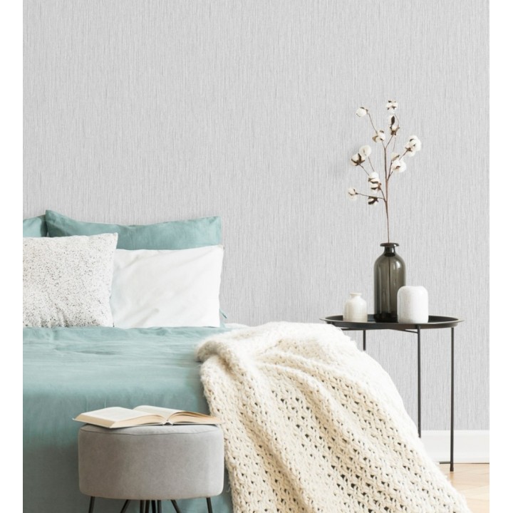 Papel pintado efecto fibra vegetal texturizado  - Belice 680953