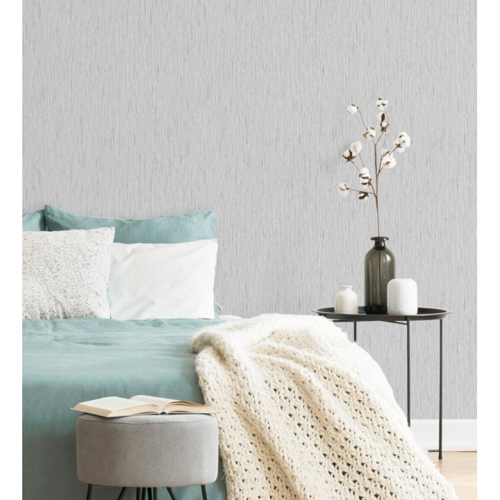 Papel pintado efecto fibra vegetal texturizado  - Belice 680954