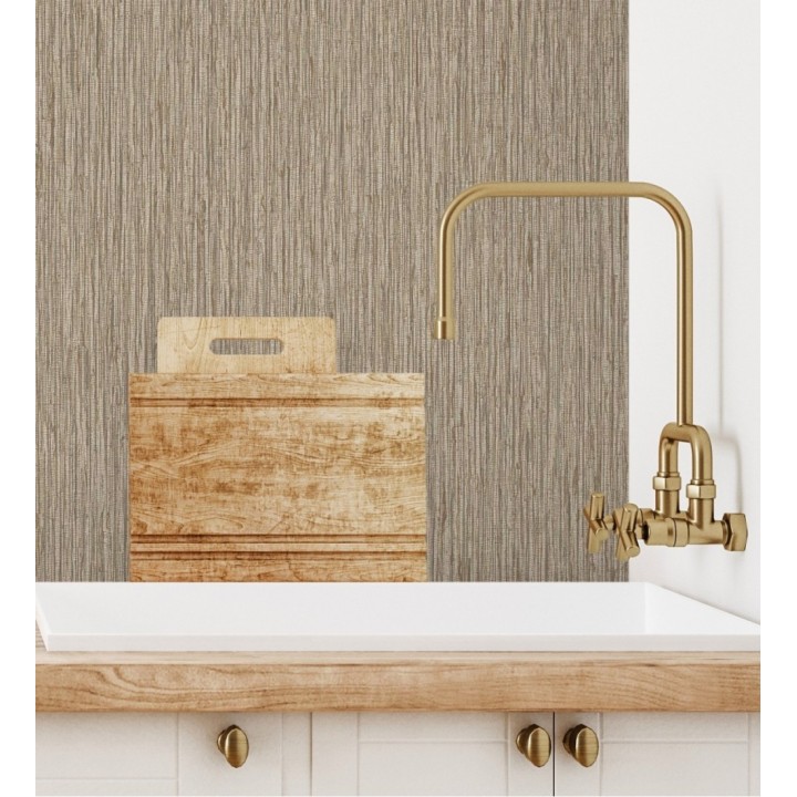 Papel pintado efecto fibra vegetal texturizado  - Belice 680956