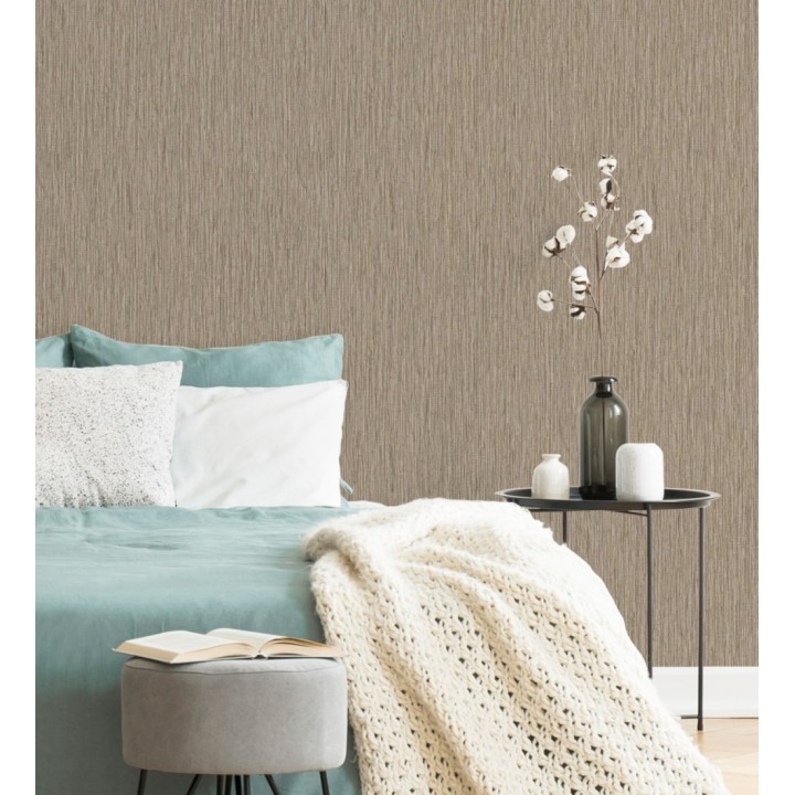 Papel pintado efecto fibra vegetal texturizado  - Belice 680956