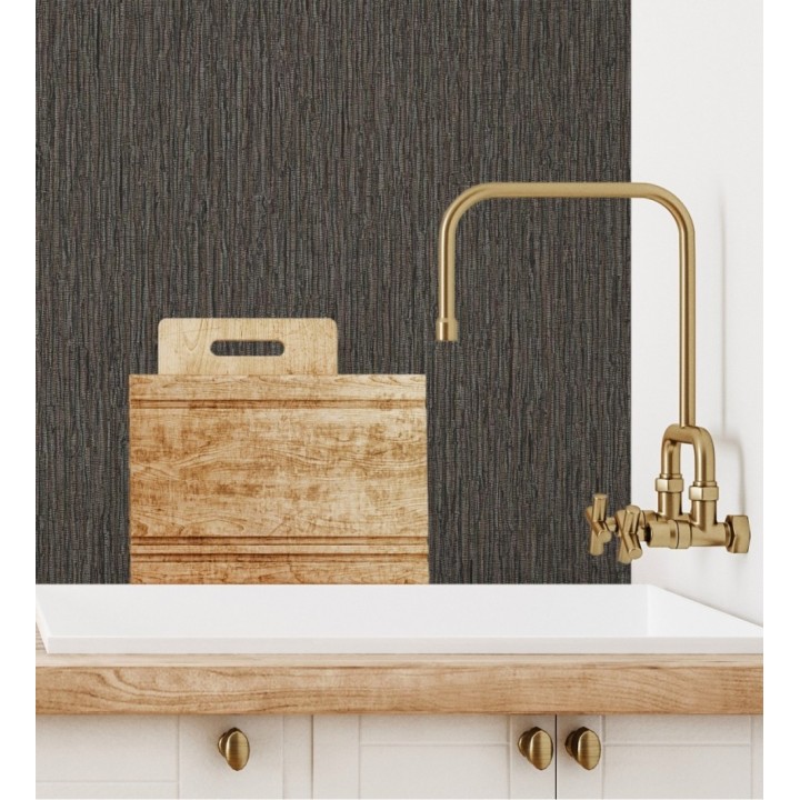 Papel pintado efecto fibra vegetal texturizado  - Belice 680957