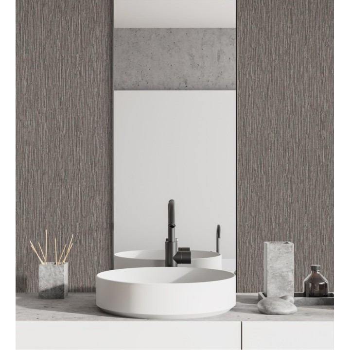 Papel pintado efecto fibra vegetal texturizado  - Belice 680958
