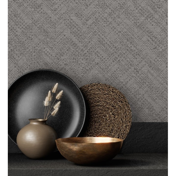 Papel pintado texturizado con ligeros toques metalizados - Zayed 680963