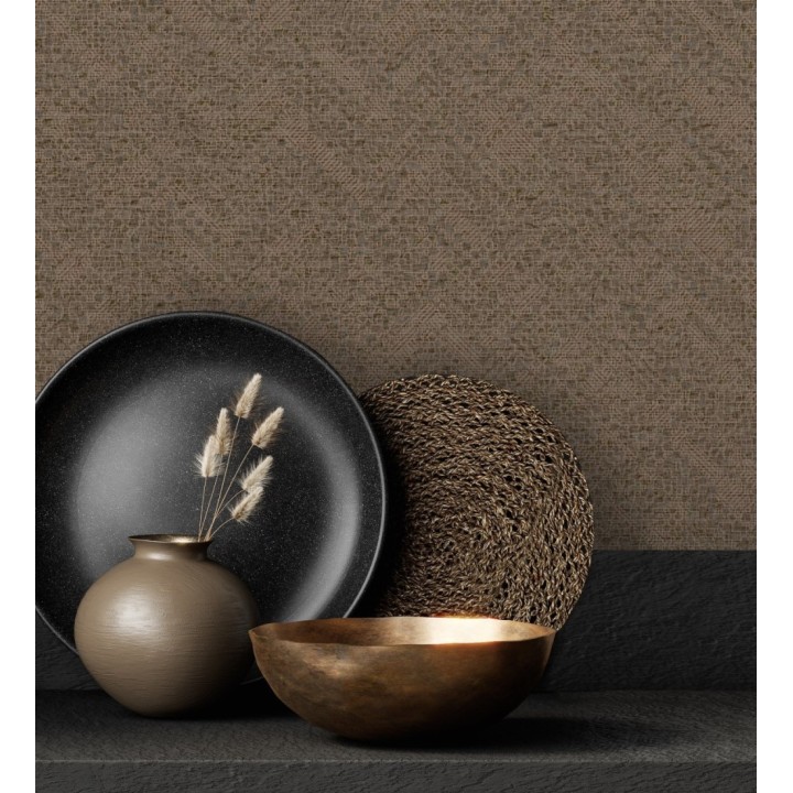 Papel pintado texturizado con ligeros toques metalizados - Zayed 680964