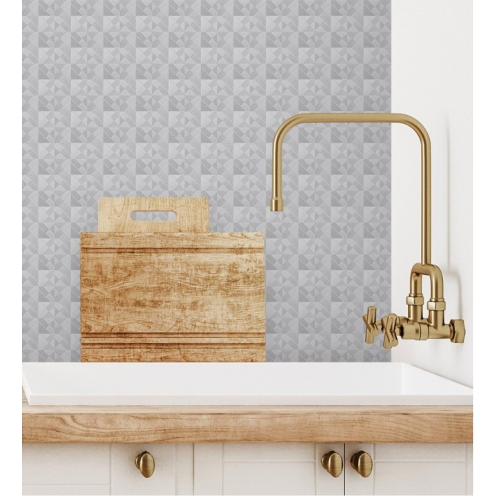 Papel pintado mosaico texturizado ligeramente metalizado - Claxton Tiles 680967