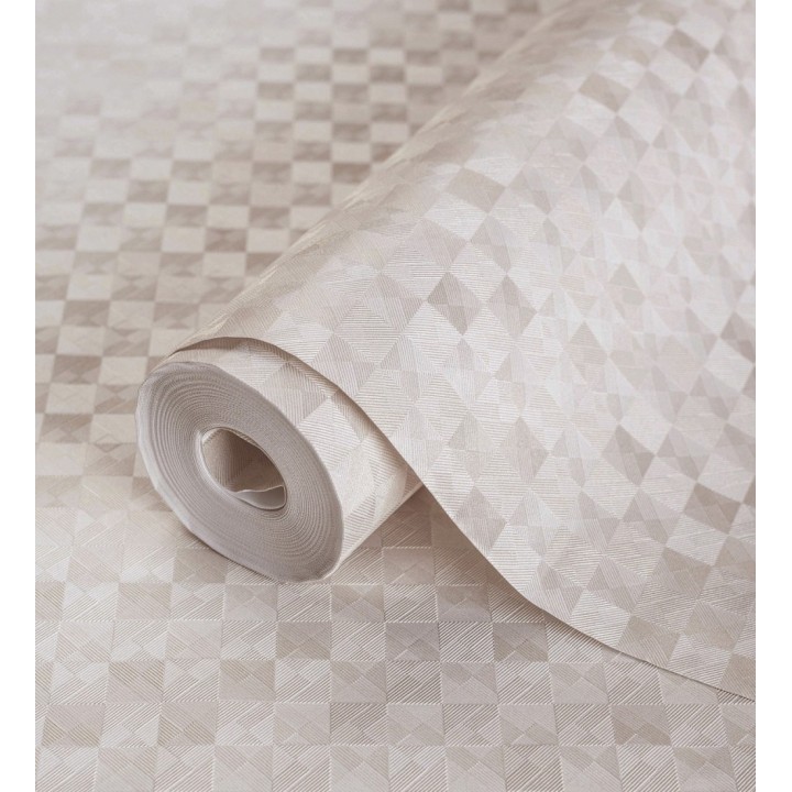 Papel pintado mosaico texturizado ligeramente metalizado - Claxton Tiles 680968