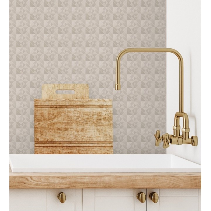 Papel pintado mosaico texturizado ligeramente metalizado - Claxton Tiles 680968