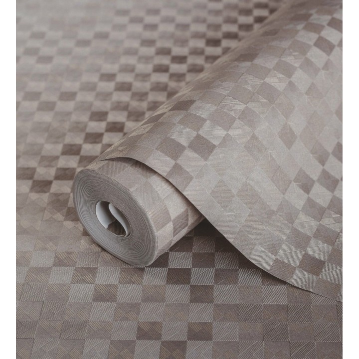 Papel pintado mosaico texturizado ligeramente metalizado - Claxton Tiles 680970