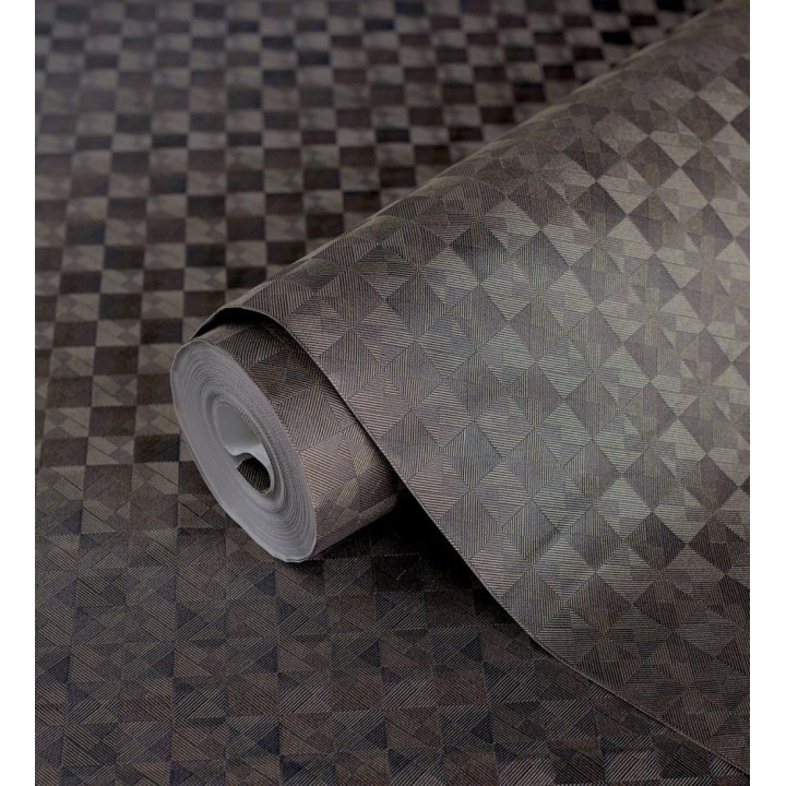 Papel pintado mosaico texturizado ligeramente metalizado - Claxton Tiles 680971