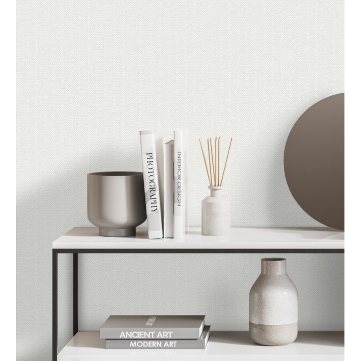 Papel pintado textil de espigas con relieve - Delhi 680972