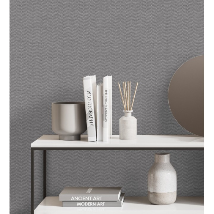 Papel pintado textil de espigas con relieve - Delhi 680978