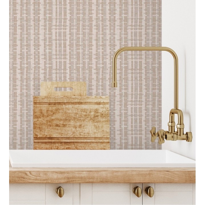 Papel pintado efecto tejido de cañas - Kisala 680982