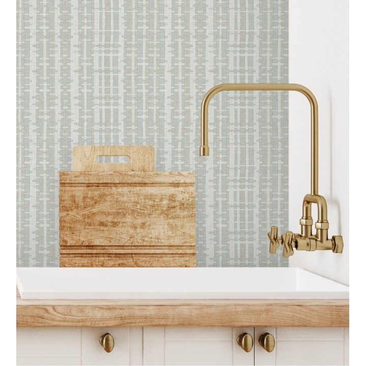 Papel pintado efecto tejido de cañas - Kisala 680983