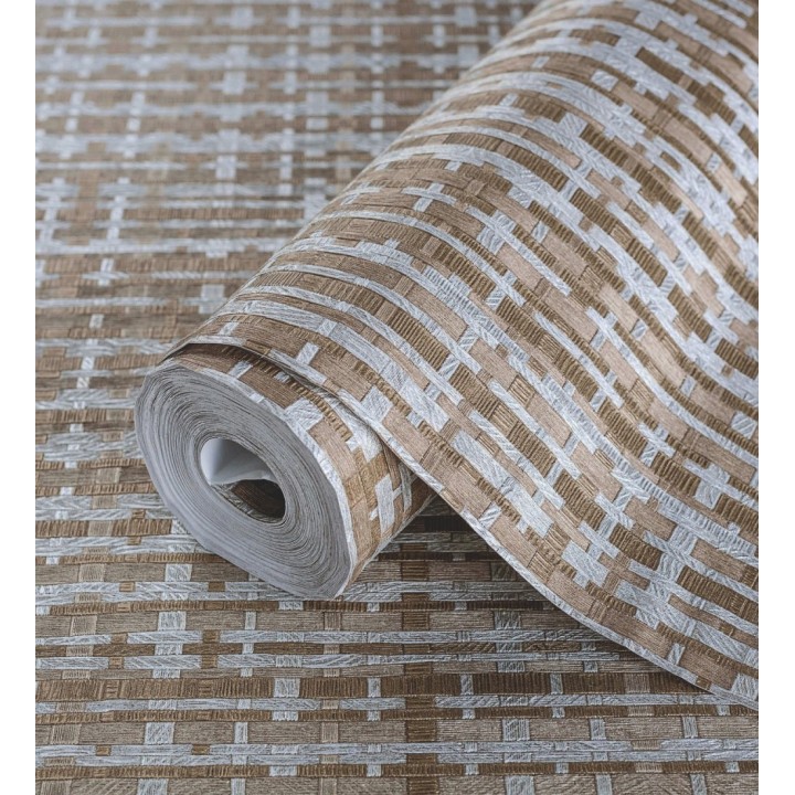 Papel pintado efecto tejido de cañas - Kisala 680984