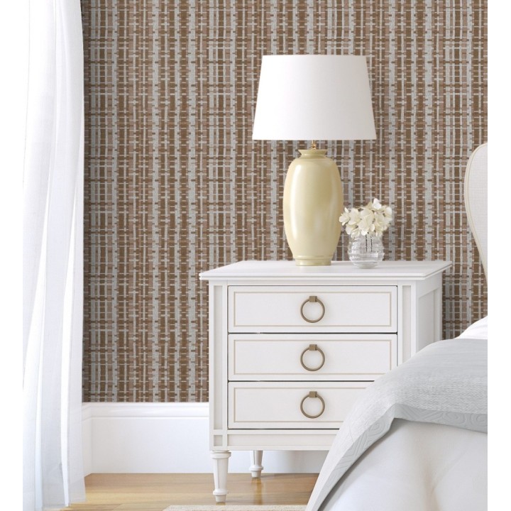 Papel pintado efecto tejido de cañas - Kisala 680984