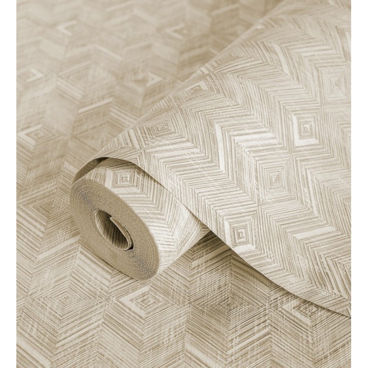 Papel pintado mosaico de madera texturizado - Hout 680994