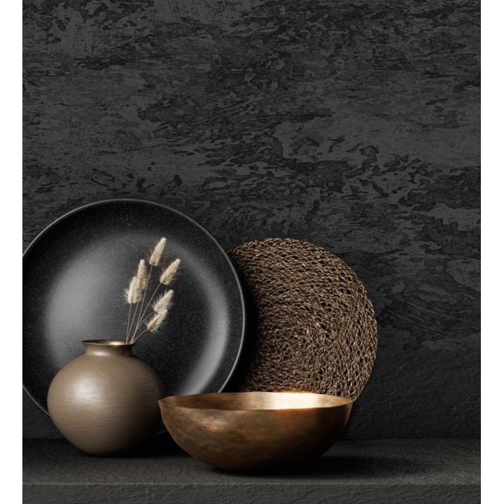 Papel pintado efecto piedra de roca con relieve - Narok Stone 681001