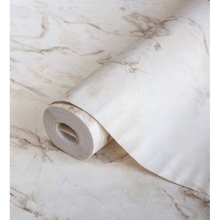 Papel pintado efecto mármol de Carrara veteado  - Durango 681005