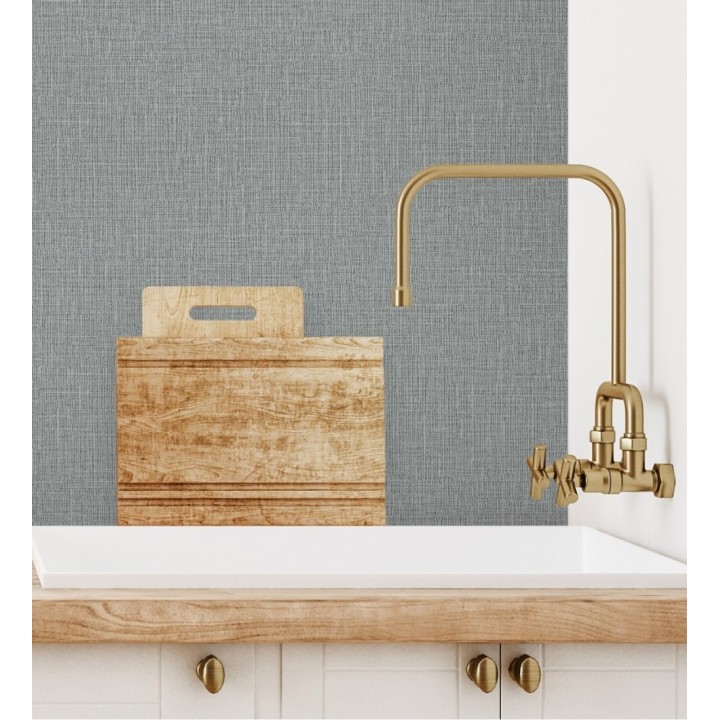 Papel pintado efecto lino ligeramente texturizado - Vernon 681009