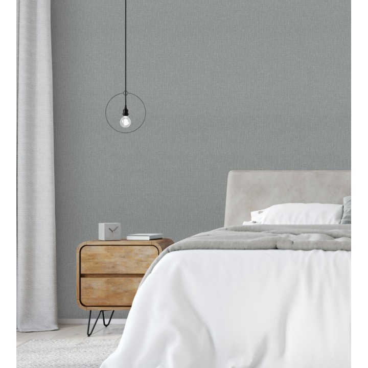 Papel pintado efecto lino ligeramente texturizado - Vernon 681009