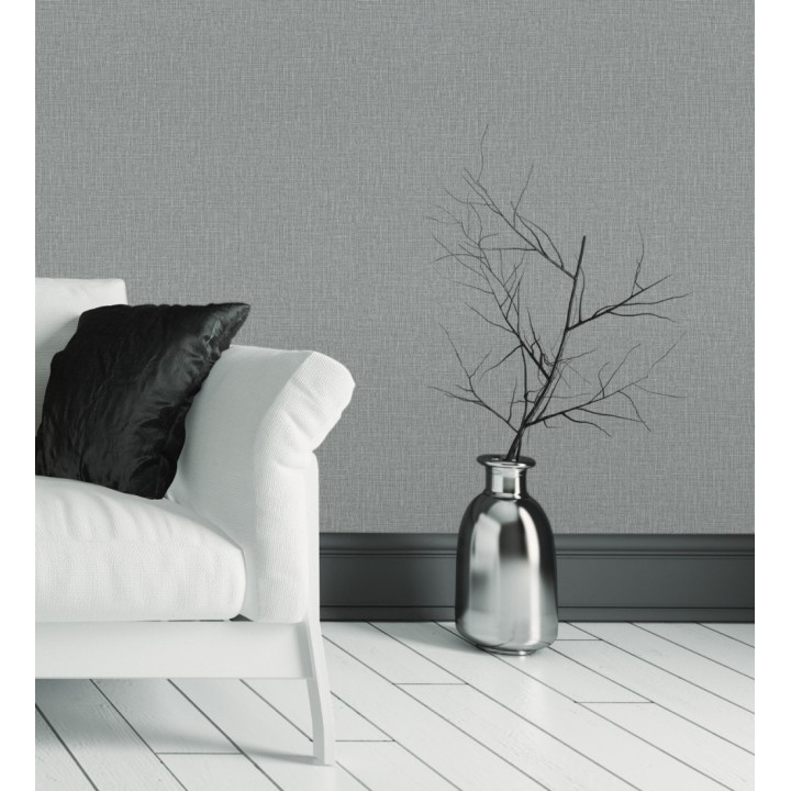Papel pintado efecto lino ligeramente texturizado - Vernon 681009