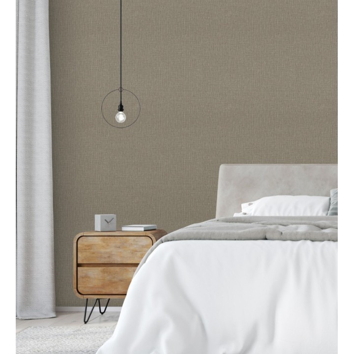 Papel pintado efecto lino ligeramente texturizado - Vernon 681011