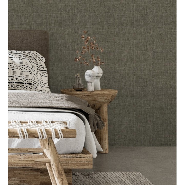 Papel pintado efecto lino ligeramente texturizado - Vernon 681012