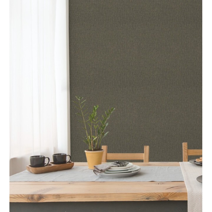 Papel pintado efecto lino ligeramente texturizado - Vernon 681012