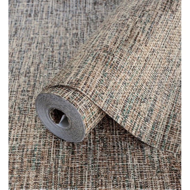 Papel pintado imitación fibras de algodón jaspeadas - Kilamba 681018