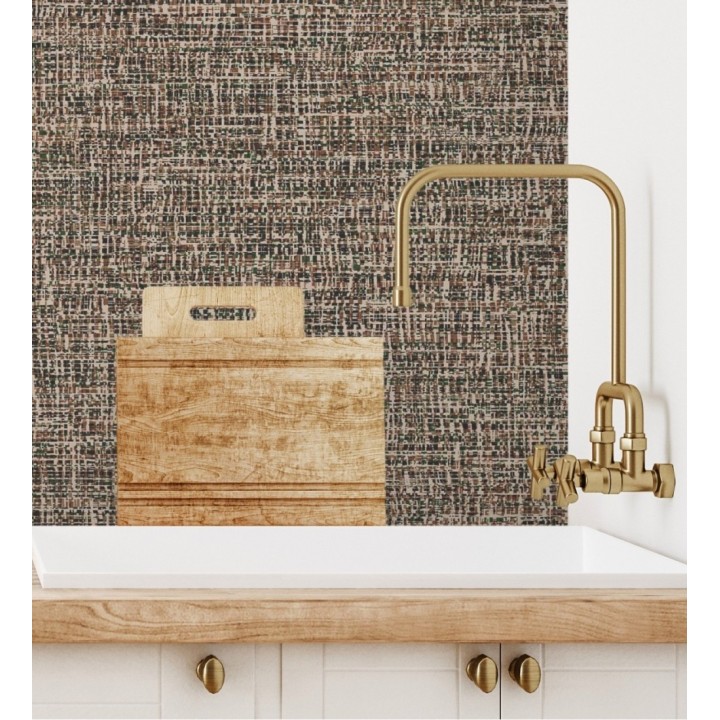 Papel pintado imitación fibras de algodón jaspeadas - Kilamba 681018