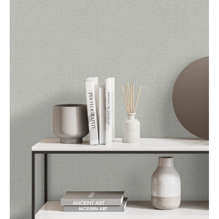 Papel pintado efecto lino texturizado - Leicester 681021