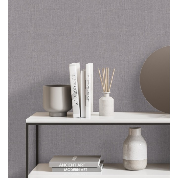 Papel pintado efecto lino texturizado - Leicester 681022