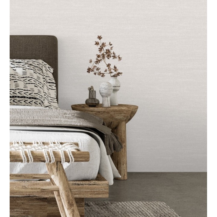 Papel pintado efecto tela de lino jaspeada texturizada - Liverpool 681028