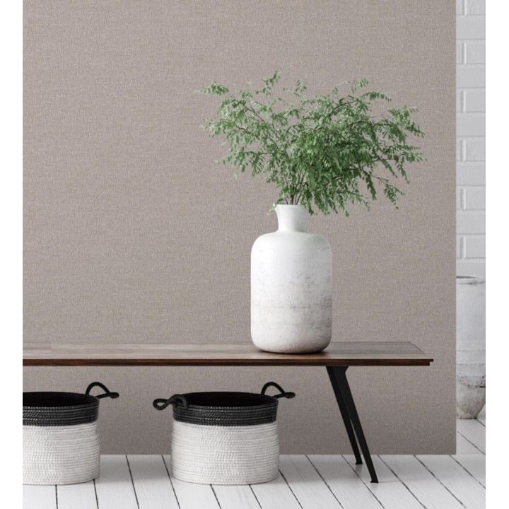 Papel pintado efecto tela de lino jaspeada texturizada - Liverpool 681030