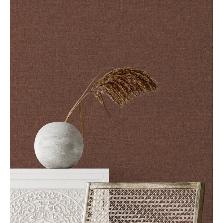 Papel pintado efecto tela de lino jaspeada texturizada - Liverpool 681033