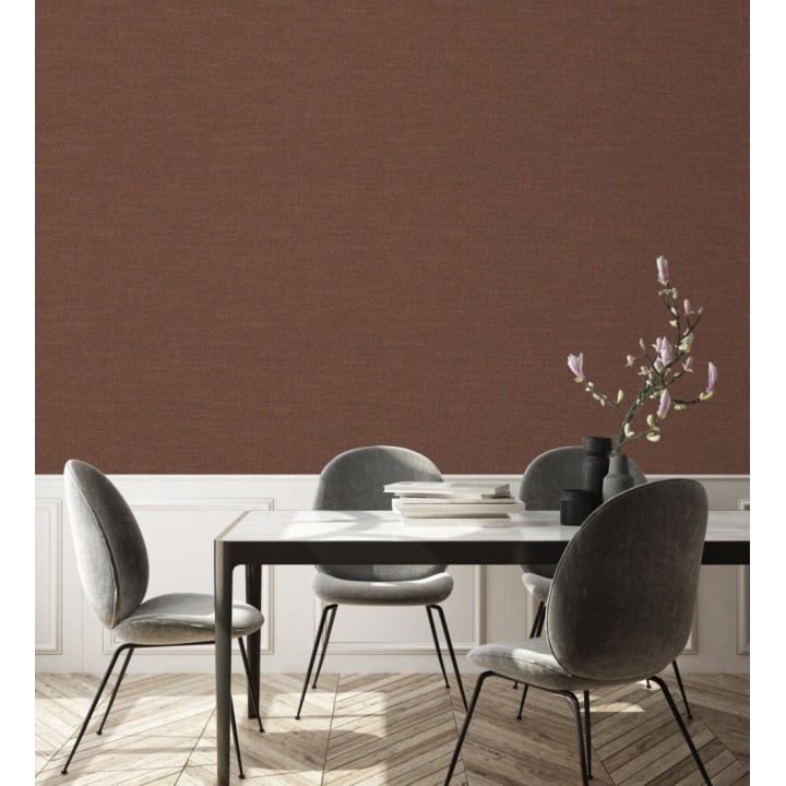 Papel pintado efecto tela de lino jaspeada texturizada - Liverpool 681033