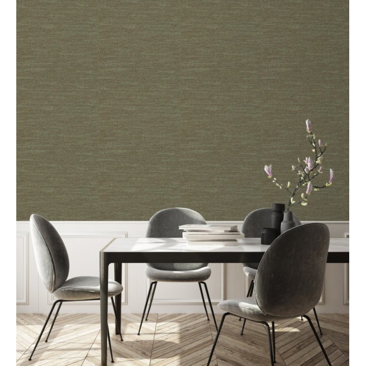 Papel pintado efecto tela de lino jaspeada texturizada - Liverpool 681034