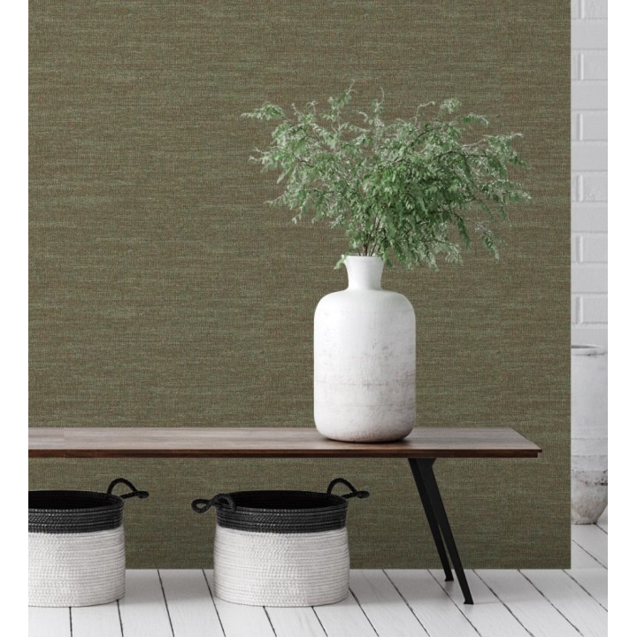 Papel pintado efecto tela de lino jaspeada texturizada - Liverpool 681034