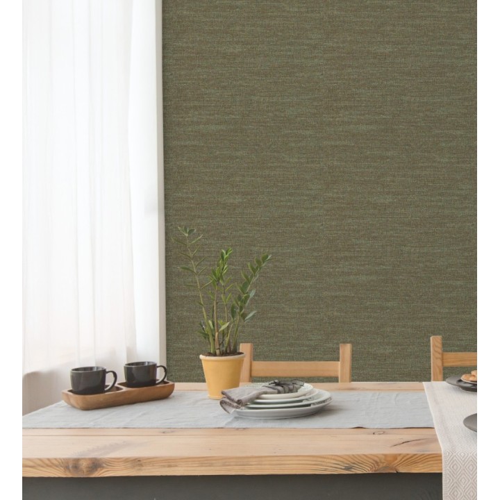 Papel pintado efecto tela de lino jaspeada texturizada - Liverpool 681034