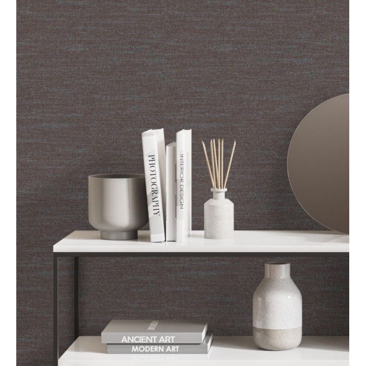 Papel pintado efecto tela de lino jaspeada texturizada - Liverpool 681035