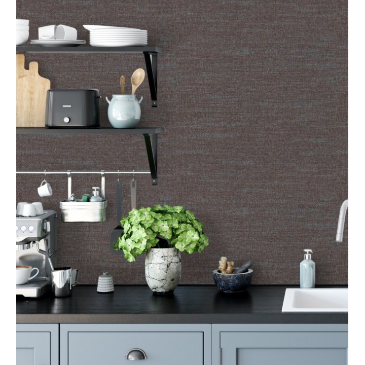 Papel pintado efecto tela de lino jaspeada texturizada - Liverpool 681035