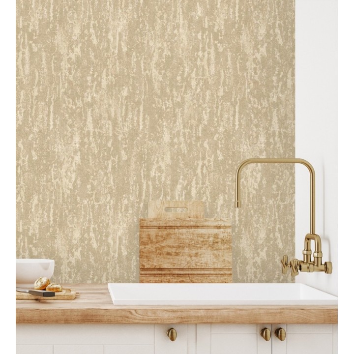 Papel pintado efecto estuco con textura textil - Hermitage Texture 681133