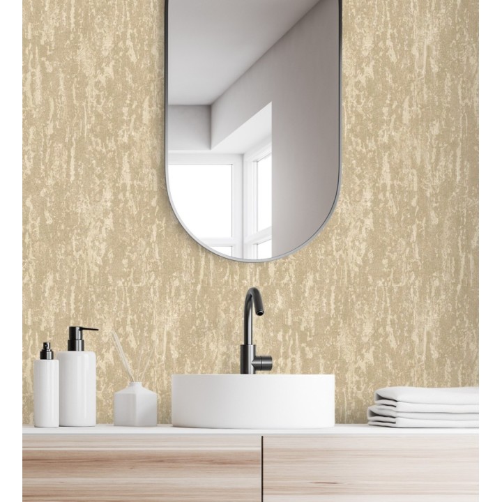 Papel pintado efecto estuco con textura textil - Hermitage Texture 681133
