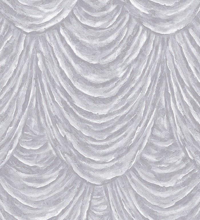 Papel pintado efecto tela alzada con relieve - Kremling Curtains 681143