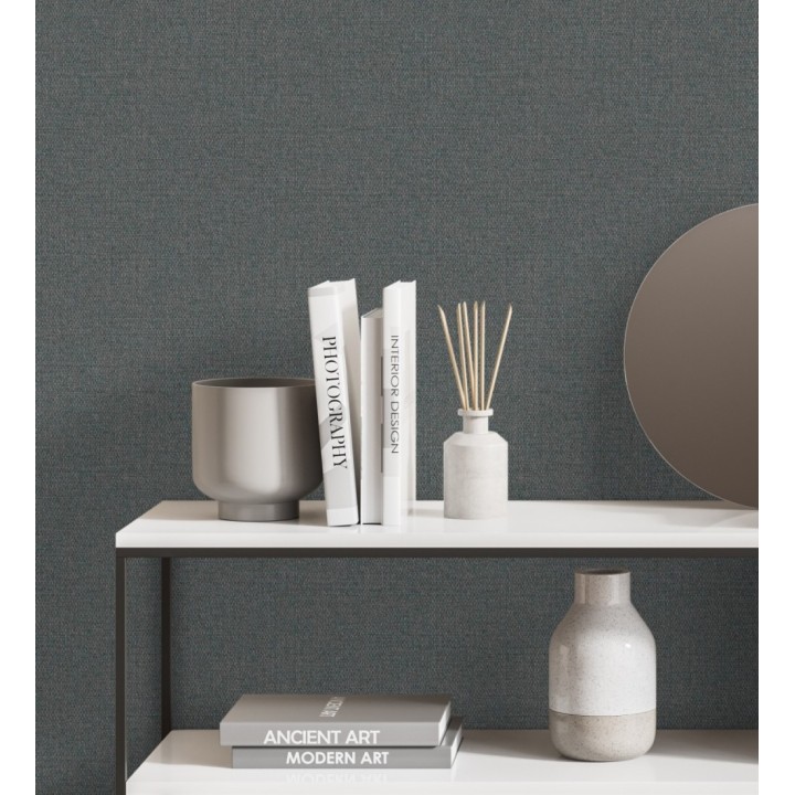 Papel pintado efecto fibra de yute texturizada - Cairo 681178